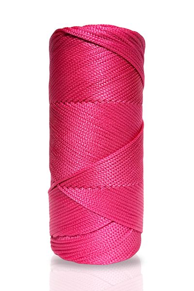 Akduman İplik 200 Gr - 2mm Fuchsia Polyester Macrame Thread Bag Thread and Supla Thread