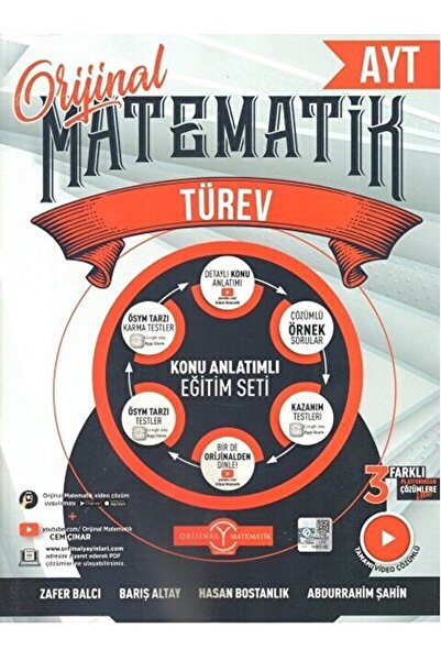 Orijinal Yayınları AYT Matematik Türev Konu Anlatımlı / Kolektif / Orijinal Yayınları / 9786057218926