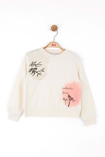 nk kids Hanorac Tie Dye Cremă