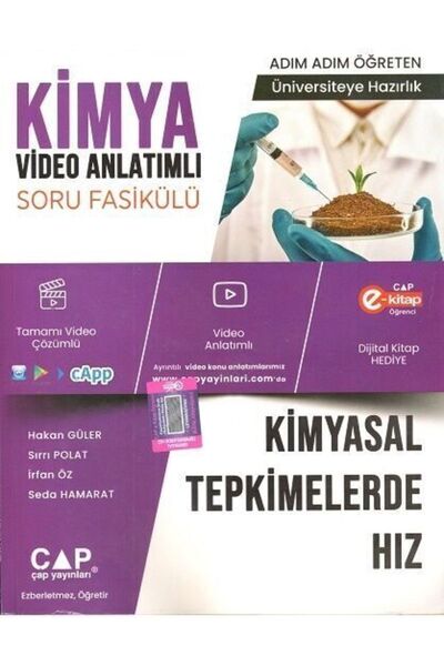 Çap Yayınları Çap Kimya Kimyasal Tepkimelerde Hız Konu Anlatımlı Soru Fasikülü