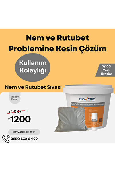 dryvatec HydroFix 2 Bileşenli Nem ve Rutubet Önleyici Sıva
