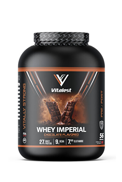 Vitalest Whey Protein Çikolata 2128g | 27g Whey Protein, 9g BCAA, 7.5g Glutamin
