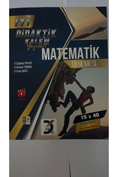 Didaktik Kalem Yayınları Didaktik Kalem Tyt Matematik Deneme 2024-2025