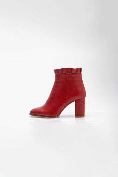 Arzillo Kadın Hakiki Deri Topuklu Bot