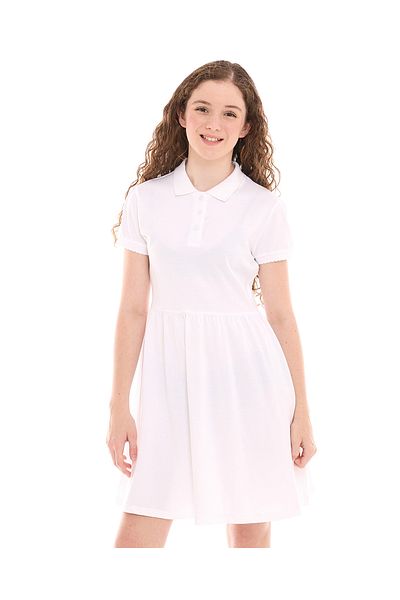 R&B White Dress For Girls