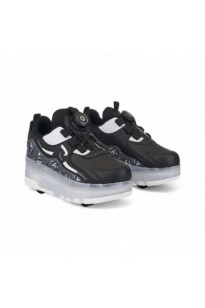 Nisanur Shoes Children's Orthopedic Skates Lighted Wheeled Sports Shoes & Skate 4-Wheel Comfortable Shoes