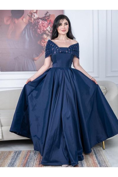 Nice Model Elegant Evening Dress with Statement Bow - Long Formal Gown for Special Occasions