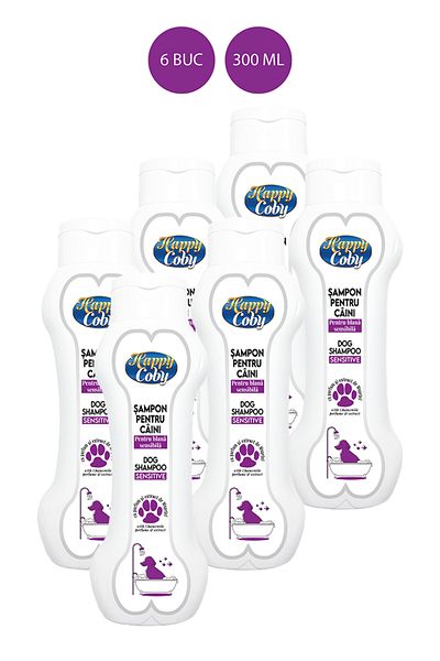Happy Coby Dog Shampoo For Sensitive Coat With Chamomile Extract 300ml *6 Pcs