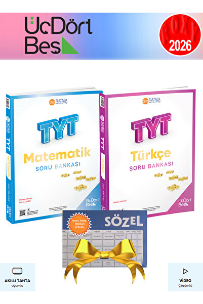 345 Güncel Müfredat Tyt Türkçe-matematik Soru Bankası Seti