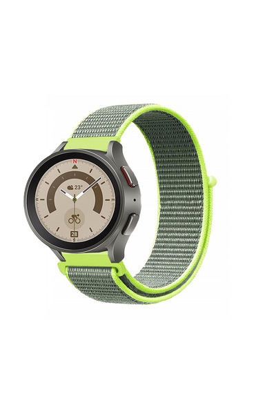 Tagomoon Samsung Galaxy Watch 4 5 6 7 Fe Serisi 40mm Ve 44mm Ile Uyumlu Spor Kumaş Cırt Cırtlı Kordon Kayış