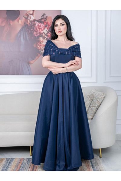 Nice Model Elegant Evening Dress with Statement Bow - Long Formal Gown for Special Occasions