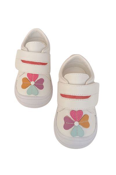 Joy Colours Genuine Leather First Step Baby Girl Shoes