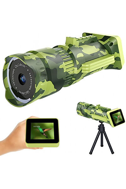 electroawm Kamuflaj Desenli Dijital Çocuk Teleskobu Eğitici Dijital Fotograf ...