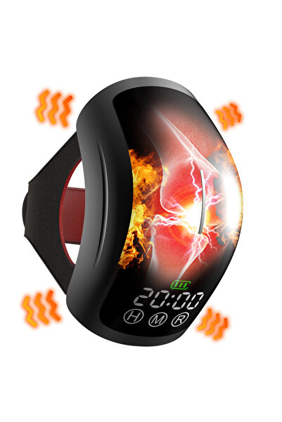 Choice1 جهاز تدليك الركبة الكهربائي الأسود بمقبس أمريكي، جهاز علاج بالليزر لت...