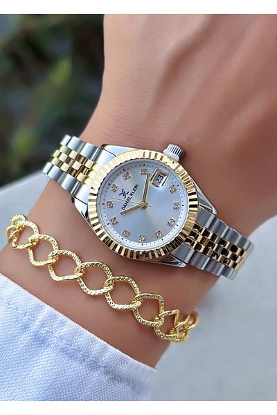 Daniel Klein Brand Waterproof Ladies Wristwatch with Bracelet Gift