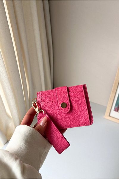 Yuka Atelier Velina Minimal Wallet with Keychain and Card Holder Detail