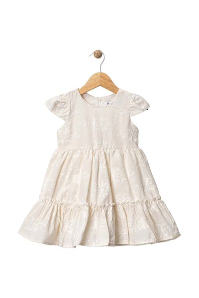 Babexi Ruffled Dress Beige