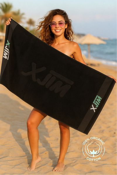 XJIM 100% βαμβάκι 75x150 εκ. Πετσέτα θαλάσσης Ψηφιακή τυπωμένη μεγάλου μεγέθους Πολύχρωμη αθλητική πετσέτα μπάνιου