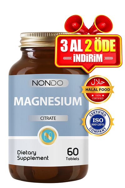 Nondo Magnesium Citrate 60 Tablets (Mangesium Citrate Polyvinylpyrolidone)