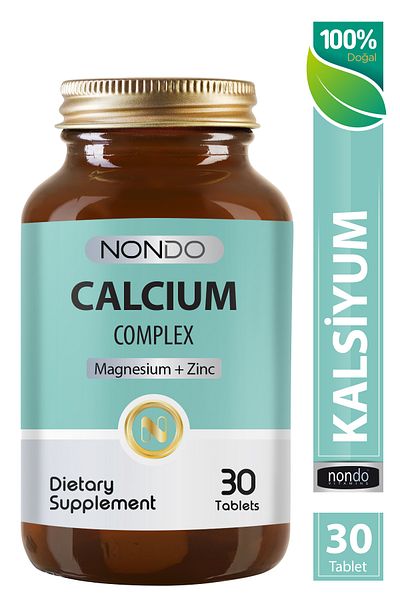 Nondo Calcium Complex 30 Tablets - Magnesium Calcium Zinc Vitamin D