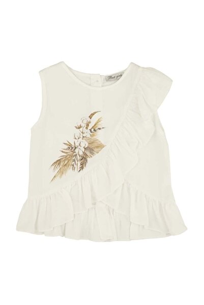 best kids Блуза с волани и флорален принт