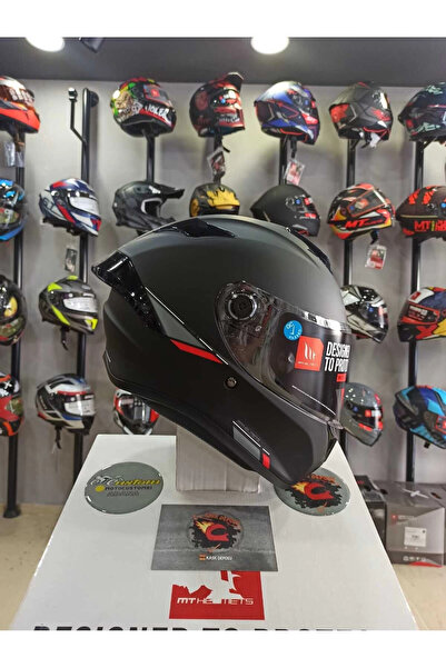 MT Helmets Targo S Mat Siyah Full Face Kapalı Kask