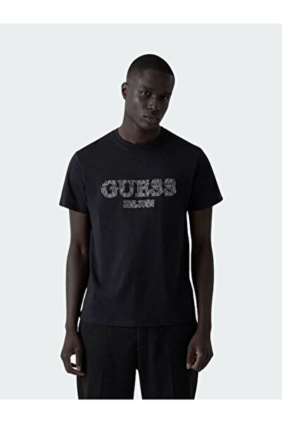 Guess Ανδρικό μπλουζάκι Ss Cn Embro