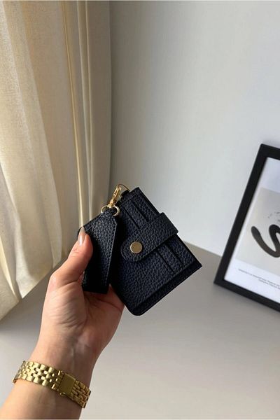 Yuka Atelier Минимален портфейл Velina с ключодържател и детайли за картодържател