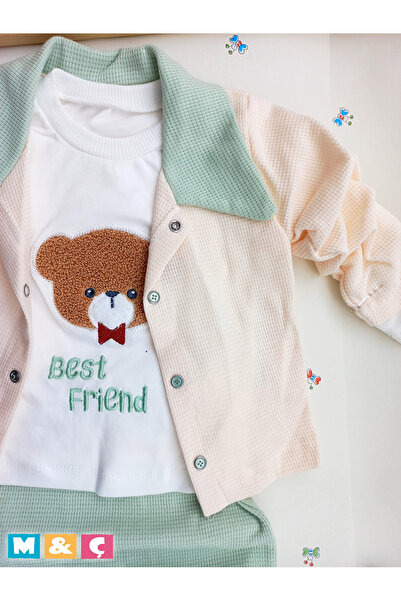 MÇ FAMİLY STORe ERKEK BEBEK BAYRAM VE ÖZEL GÜNLER  İÇİN  3LÜ CEKET SWEATSHİRT PANTOLON ALT ÜST TAKIM