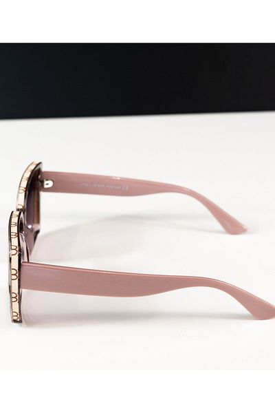 4desire.ro Women's Sunglasses, Polarized, UV400 Protection, Elegant Frame Ornaments, Light Pink