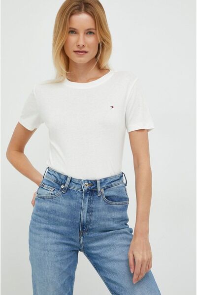 Tommy Hilfiger Basic Pamuklu T-Shırt