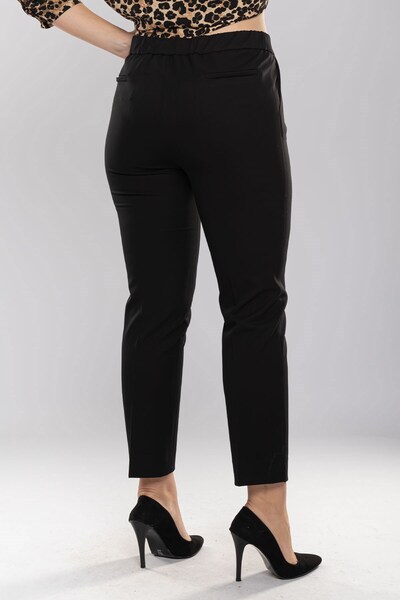 TULIN 76441 Battal Beden Lastikli Paça Yırtmaç Tayt Pantolon