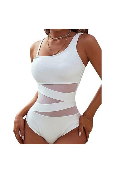 EZRA Kaıdın Swimsuit Tulle Detailed Gathering Swimsuit