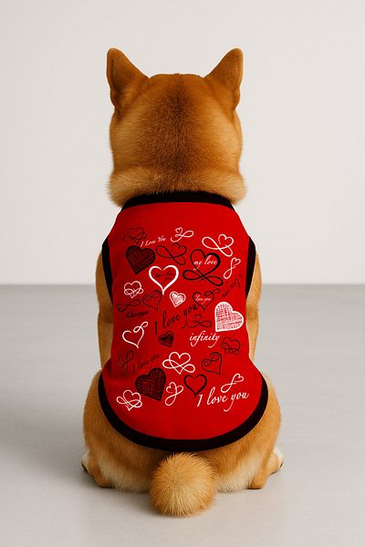 Monopetz New Season Dog and Cat Outfit - Red Heart