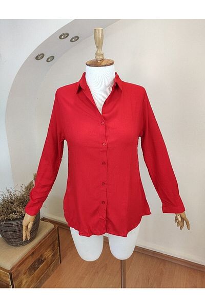 rengamoda Woven Viscose Fabric Legend Basic Shirt Ant Front 62 Cm Back 70 Cm