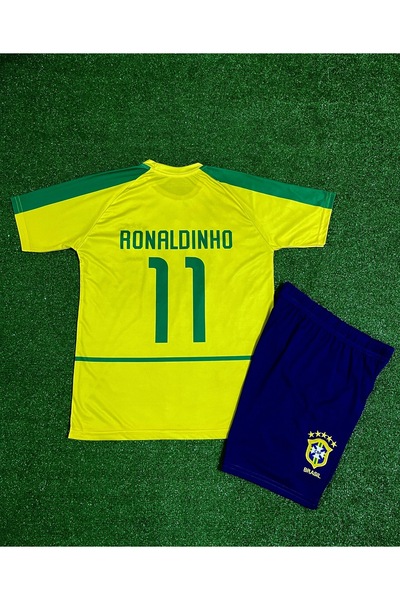 FRAGOLA Brezilya 2002 Dünya Kupası Ronaldinho Çocuk Forması