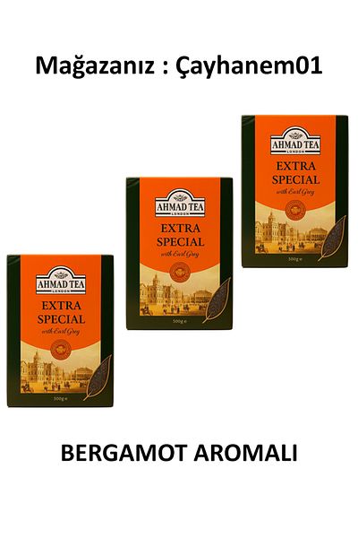 Hepyek Ahmad Tea Extra Special Earl Grey 500g X 3 Pcs – Black Tea with Bergamot Flavor