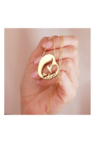 Şimal Silver 925 Ayar Gümüş Isimli Anne Bebek Kolyesi