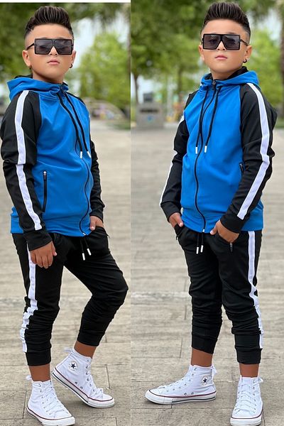 Pina Kids Unisex Παιδική φόρμα με λεπτομέρεια με κουκούλα