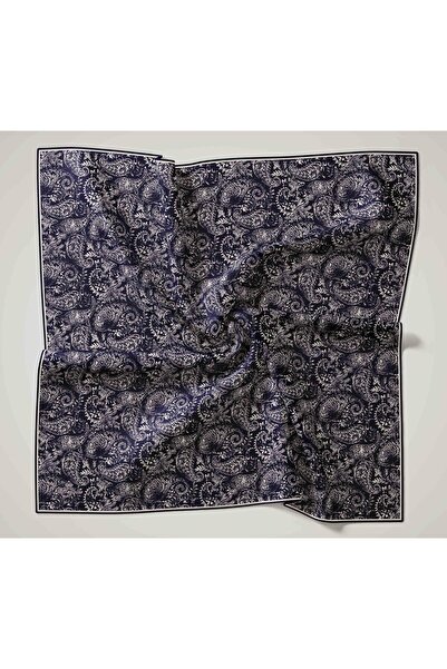 Silk Home Μαλακό κασκόλ 47051 Μπλε ναυτικό-Εκρού Μικτό σχέδιο