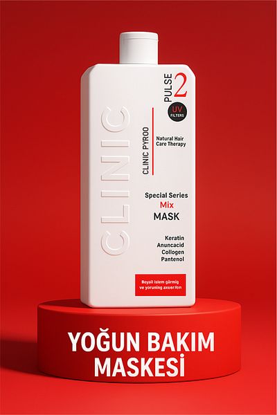 CLINIC PYROO Color Protector for Dyed Hair - Special Mix Care Mask - No:2- 400 ml