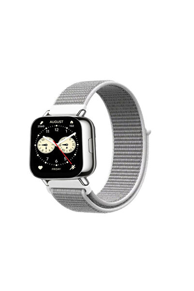 Tagomoon Redmi Watch 5 Active / Lite ile Uyumlu Kordon Kumaş Desenli Cırt Cır...