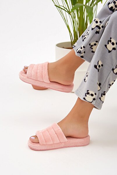 Moda Devrin Powder Open Front Silent Sole Dámské pantofle Domácí pantofle