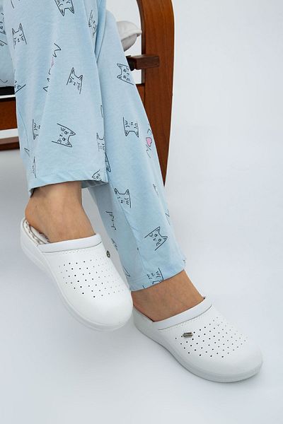 Moda Devrin White Anatomical Insole Sabo Doctor Cook Hospital Kitchen Slippers