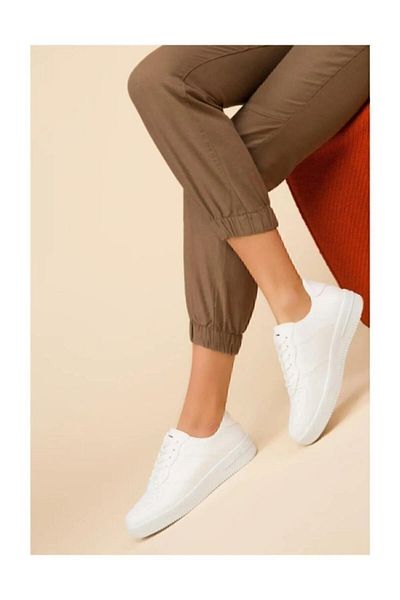 Lubrand Pantofi sport albi cu aer
