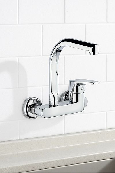 Sardıcı Emerald Applique Wall Mix Sink Kitchen Faucet Luxury Quality Double Water Inlet