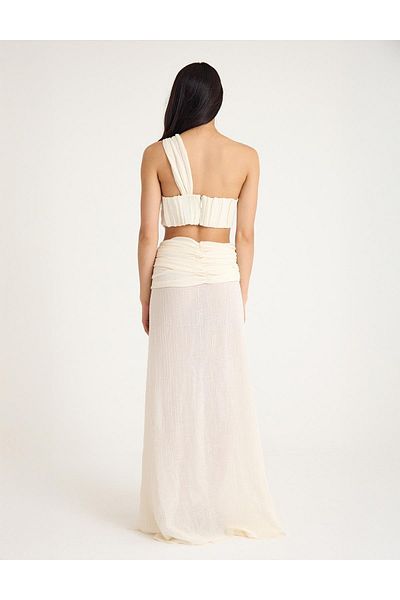 İLVİ Uriana Ecru Women's Skirt