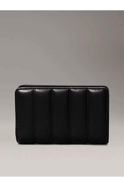 Calvin Klein Women's Black Quilted Two Fold Black Wallet