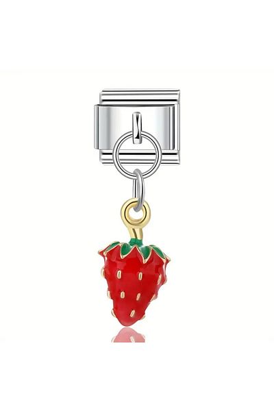 MSBTAKI Strawberry Figured Charm 316L Steel Stainless