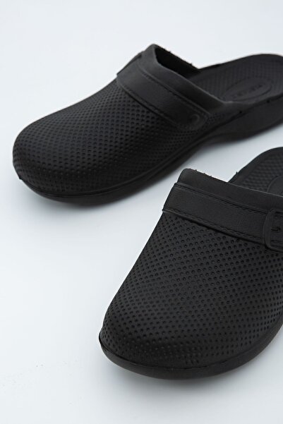 Moda Devrin Παντόφλες μπάνιου μπαλκονιού κήπου με μαύρη ζώνη (Η ΕΚΤΥΠΩΣΗ ΜΠΟΡΕΙ ΝΑ ΜΗΝ ΜΕΙΟΝ)